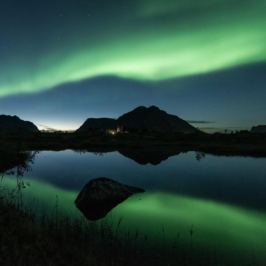 New! Luxury Cabin In Beautiful Lofoten Kleppstad Exteriör bild