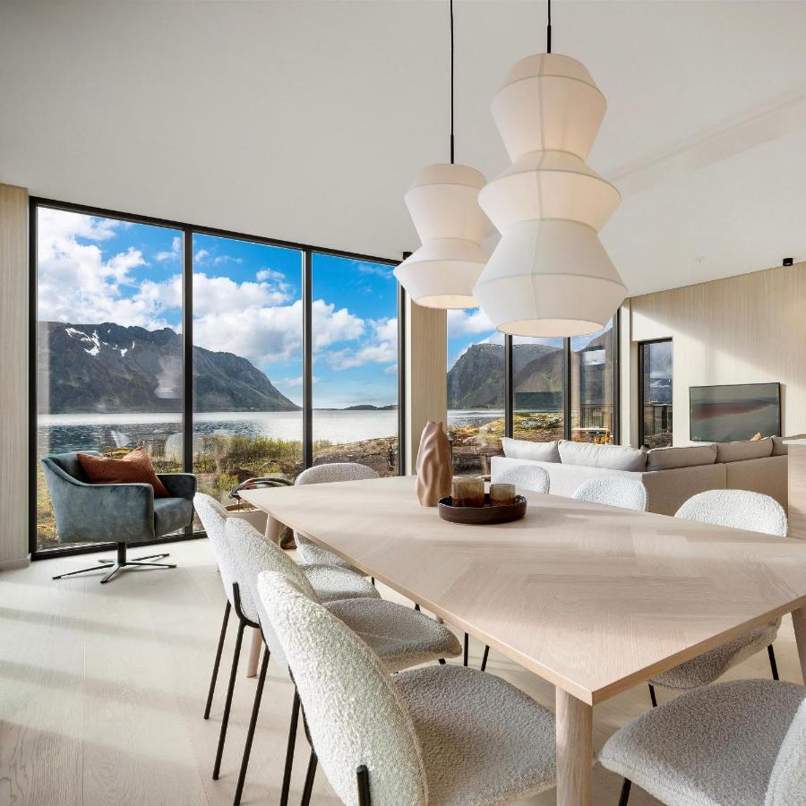 New! Luxury Cabin In Beautiful Lofoten Kleppstad Exteriör bild