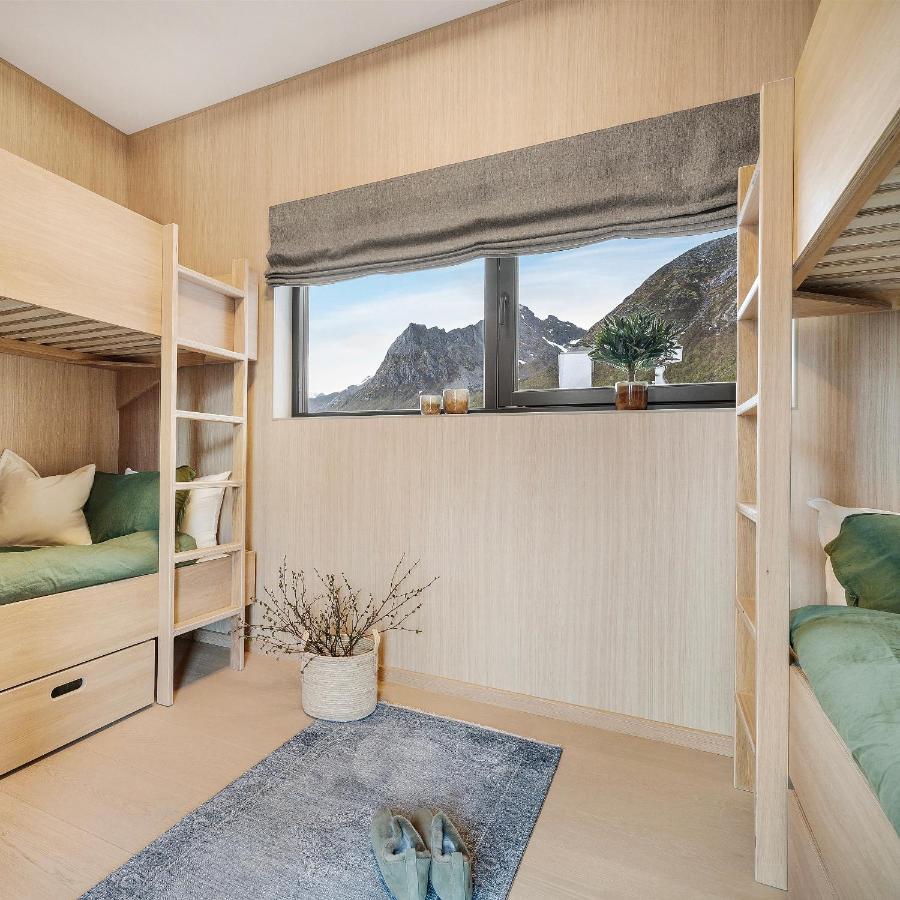 New! Luxury Cabin In Beautiful Lofoten Kleppstad Exteriör bild
